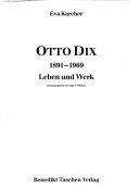 Copertina  Otto Dix, 1891-1969 : leben und werk