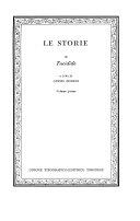 Copertina  1 : Le *Storie