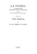 Copertina  Vol 4. : L'*Eta moderna. 2. : La vita religiosa e la cultura