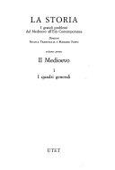 Copertina  Vol 1. : Il *Medioevo. 1. : I quadri generali