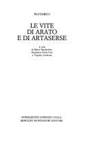 Copertina  Le vite di Arato e di Artaserse