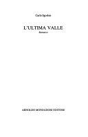 Copertina  L' ultima valle : romanzo