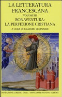 Copertina  Bonaventura: la perfezione cristiana