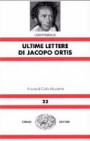 Copertina  Ultime lettere di Jacopo Ortis