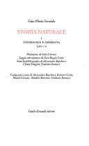 Copertina  Libri 1-6 : Cosmologia e geografia