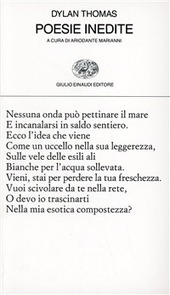 Copertina  Poesie inedite