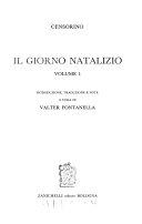 Copertina  Vol. 1. : Il *giorno natalizio