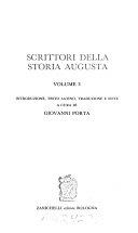 Copertina  Vol. 3. : *Scrittori della storia augustea