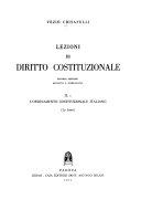 Copertina  Vol. 2 : L'*ordinamento costituzionale italiano : le fonti normative, la corte costituzionale
