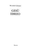 Copertina  Gesu' ebreo