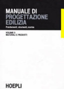 Copertina  Vol. 5 : *Materiali e prodotti