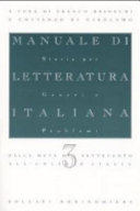 Copertina  3 : *Dalla meta del Settecento all'Unita d'Italia