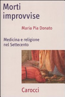 Copertina  Morti improvvise : medicina e religione nel Settecento