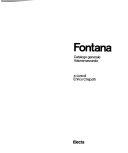 Copertina  Fontana : catalogo generale