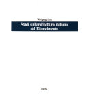 Copertina  Studi sull'architettura italiana del Rinascimento