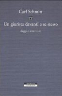 Copertina  Un giurista davanti a se stesso : saggi e interviste