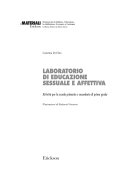Copertina  Laboratorio di educazione sessuale e affettiva : attivita per la scuola primaria e secondaria di primo grado