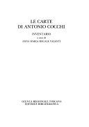 Copertina  Le carte di Antonio Cocchi : catalogo