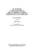 Copertina  Il fondo cartografico dell'Osservatorio ximeniano di Firenze : catalogo