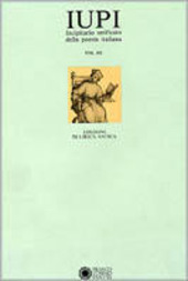 Copertina  Vol. 3. : *Edizioni di lirica antica
