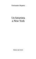 Copertina  Un futurista a New York