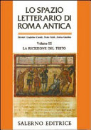 Copertina  Vol. 3 : La *ricezione del testo