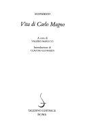 Copertina  Vita di Carlo Magno