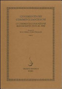 Copertina  Tomo 1 : I *commenti di tradizione manoscritta (fino al 1480)