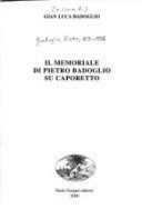 Copertina  Il memoriale di Pietro Badoglio su Caporetto