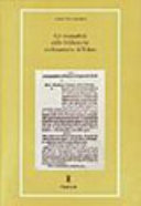 Copertina  Gli incunaboli delle biblioteche ecclesiastiche di Udine
